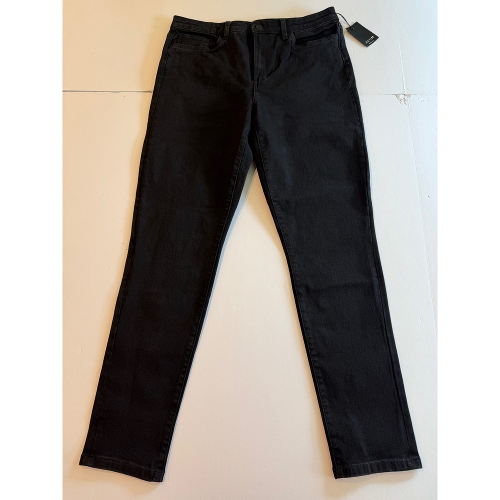 Joes Jeans Women High Rise Skinny Black Rinse Denim Pants Size 33